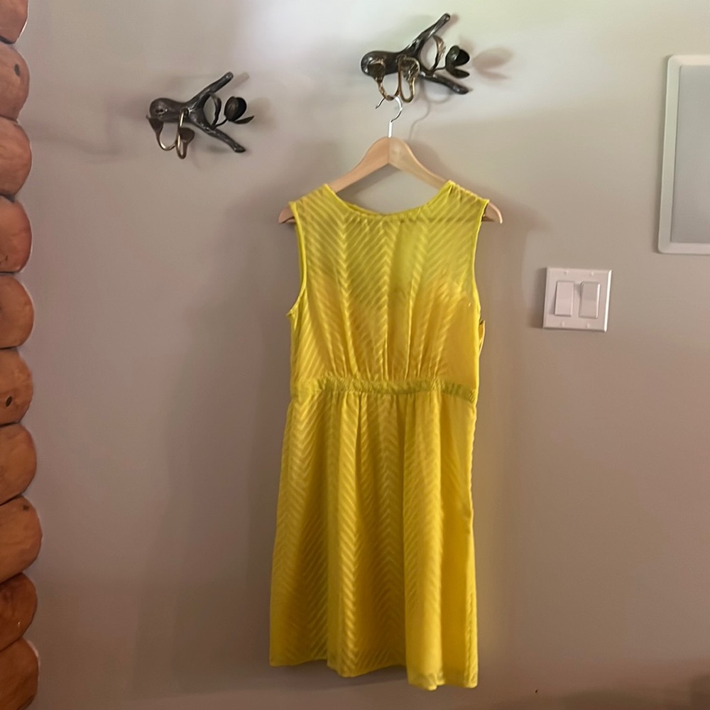 Yellow JCrew dress, size 6, in good used condition.